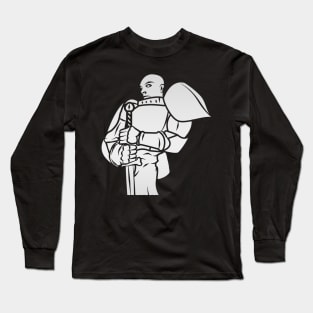 Knight Paladin (Metalic): A Fantasy Design Long Sleeve T-Shirt